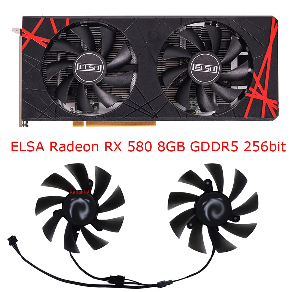 2 sztuk/zestaw, wentylator kar – Rx 580 8Gb 2048Sp Gpu recenzja i cena
