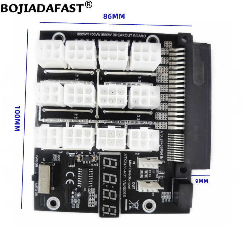 Płytka rozdzielcza PCIe 6Pin z – 2400W Server Psu Breakout Board recenzja i cena